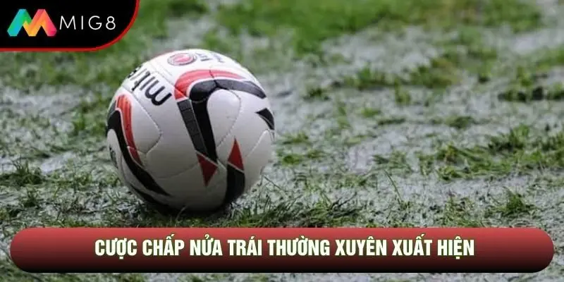 Cược chấp nửa trái thường xuyên xuất hiện