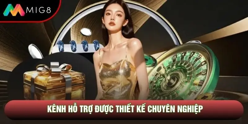 Kênh hỗ trợ được thiết kế chuyên nghiệp