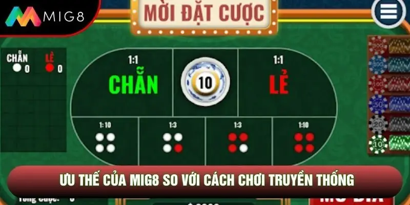 Ưu thế của Mig8 so với cách chơi truyền thống